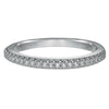 Artcarved Bridal Mounted with Side Stones Classic Diamond Wedding Band Lacey 14K White Gold
