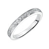 Artcarved Bridal Mounted with Side Stones Classic Engagement Ring Geraldine 14K White Gold