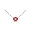 Fana Floral Ruby and Diamond Necklace