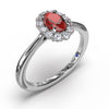 Fana Blooming Halo Ruby and Diamond Ring