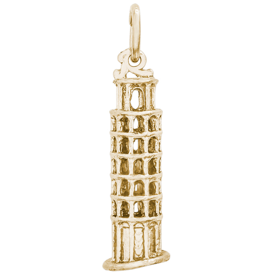 Rembrandt 14k Yellow Gold Leaning Tower of Pisa Charm