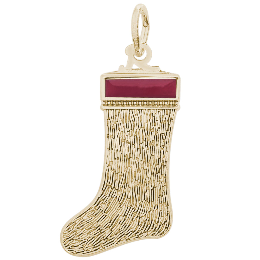 Rembrandt 14k Yellow Gold Christmas Stocking Charm