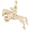 Rembrandt 14k Yellow Gold Horse And Rider Charm