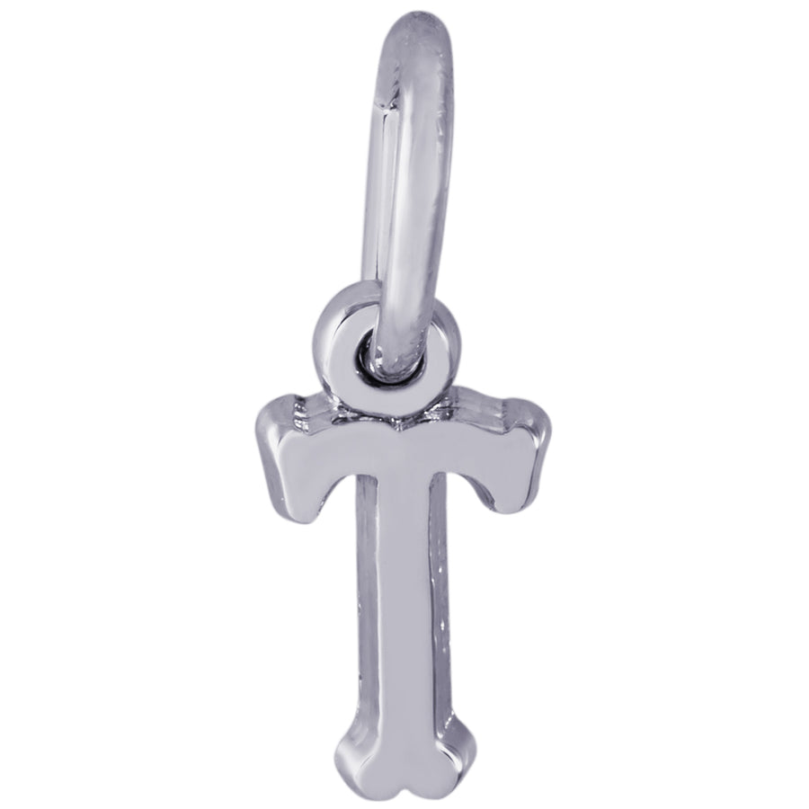 Rembrandt Sterling Silver Initial T Charm