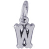 Rembrandt Sterling Silver Initial W Charm
