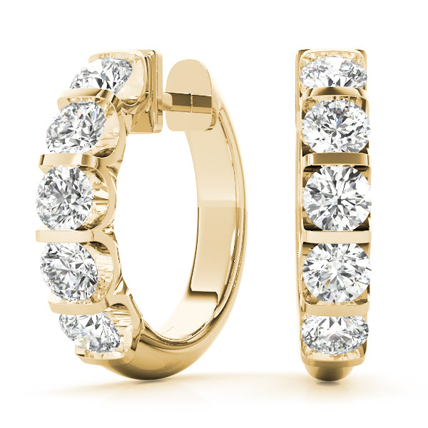 Bar Set Hoop Earrings