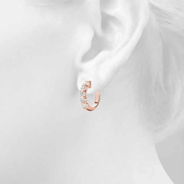 Bar Set Hoop Earrings