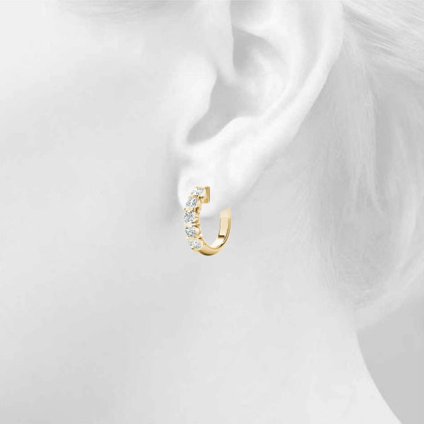 Bar Set Hoop Earrings