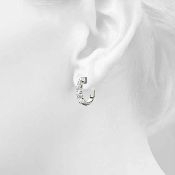 Bar Set Hoop Earrings