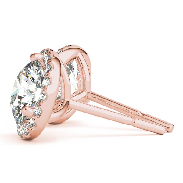 Round Martini Halo Studs
