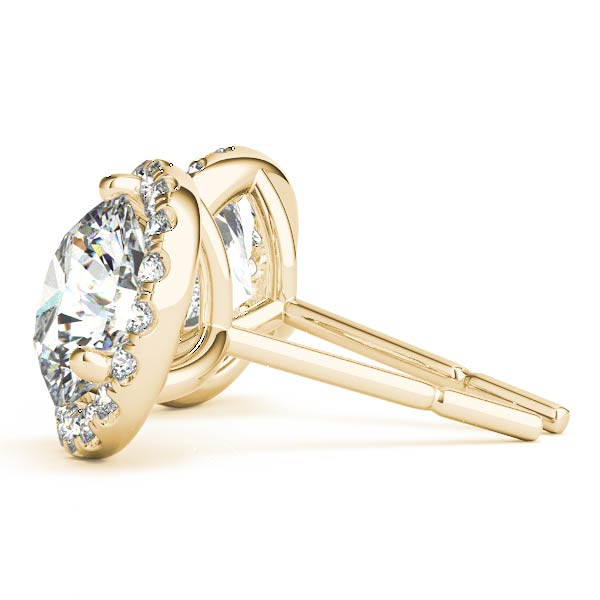 Round Martini Halo Studs