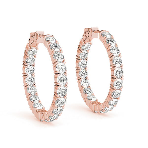 Inside-Out Vault Lock Hoop Earrings