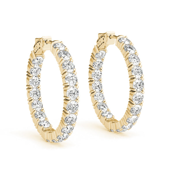 Inside-Out Vault Lock Hoop Earrings