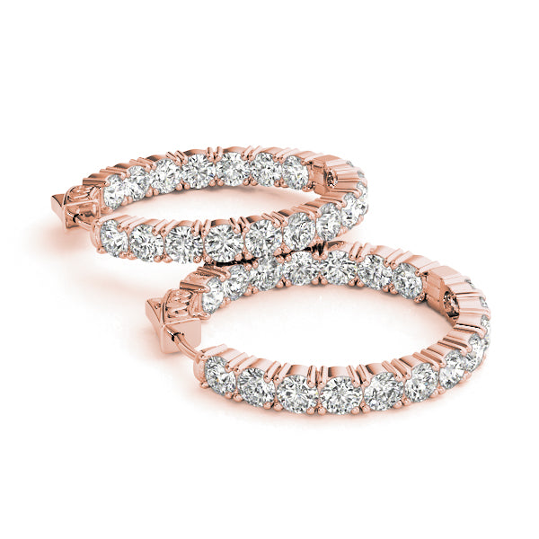 Inside-Out Vault Lock Hoop Earrings