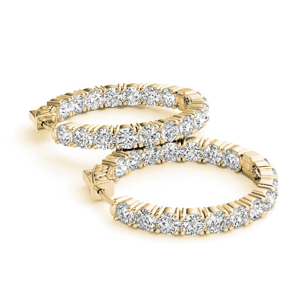 Inside-Out Vault Lock Hoop Earrings