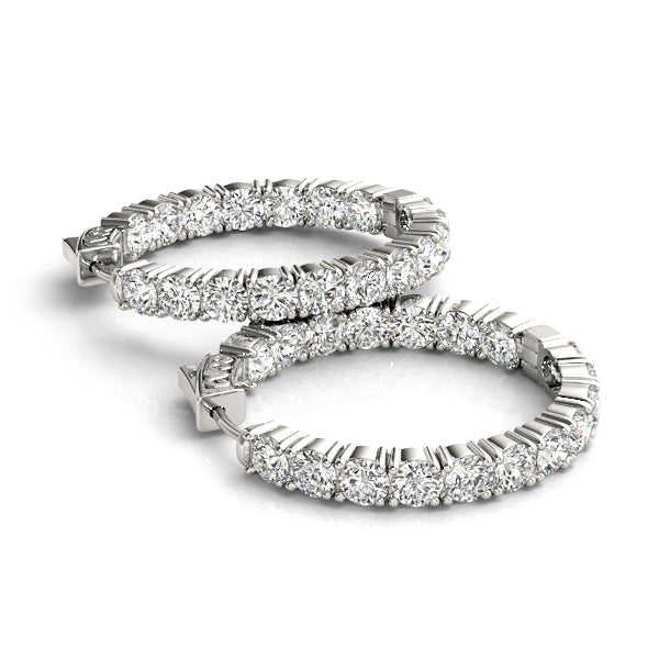 Inside-Out Vault Lock Hoop Earrings