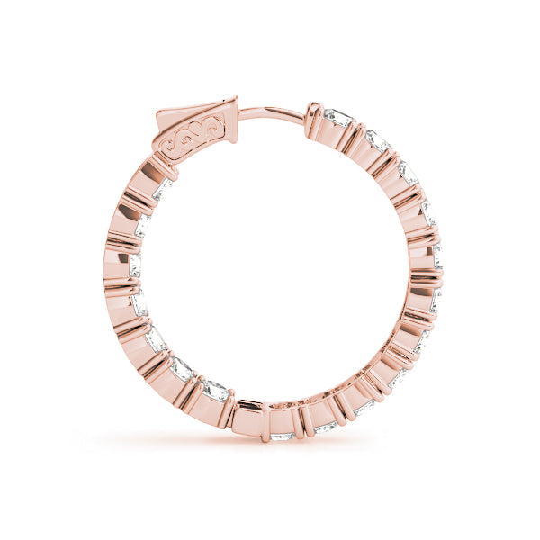 Inside-Out Vault Lock Hoop Earrings