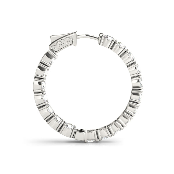 Inside-Out Vault Lock Hoop Earrings