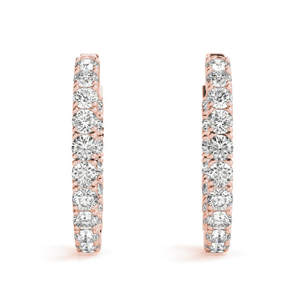 Inside-Out Vault Lock Hoop Earrings