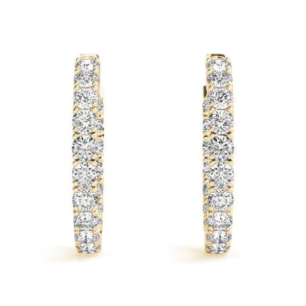 Inside-Out Vault Lock Hoop Earrings