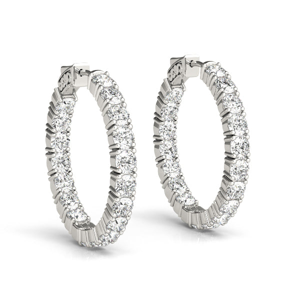Inside-Out Vault Lock Hoop Earrings