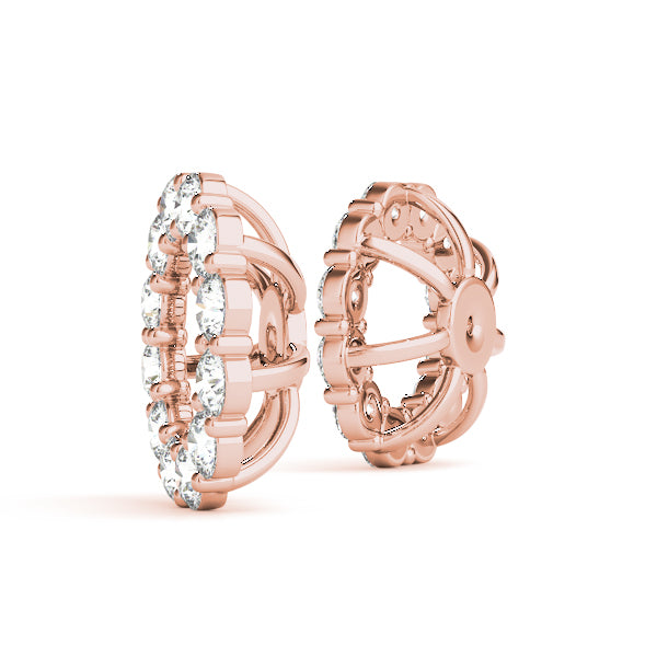 Earring Jacket for Round Studs