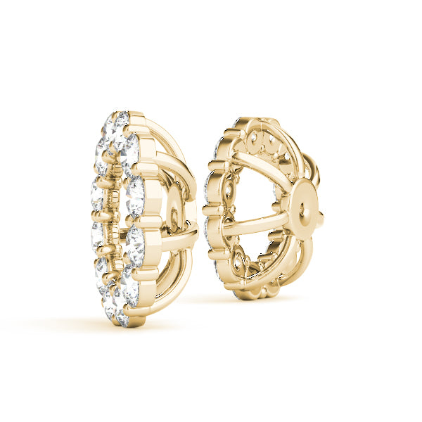 Earring Jacket for Round Studs