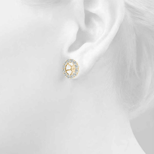 Earring Jacket for Round Studs
