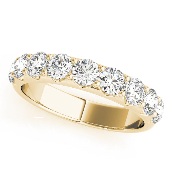 Shared Prong Diamond Wedding Band