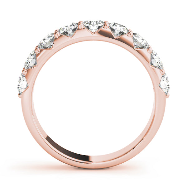 Shared Prong Diamond Wedding Band