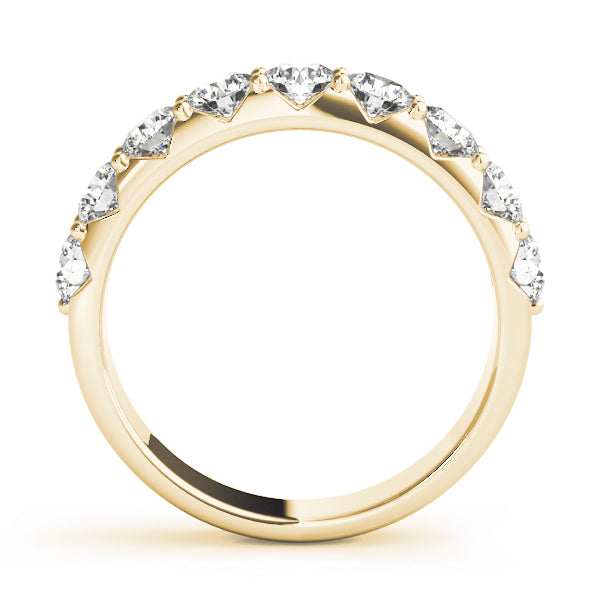 Shared Prong Diamond Wedding Band
