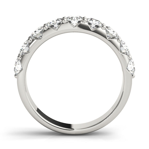 Shared Prong Diamond Wedding Band