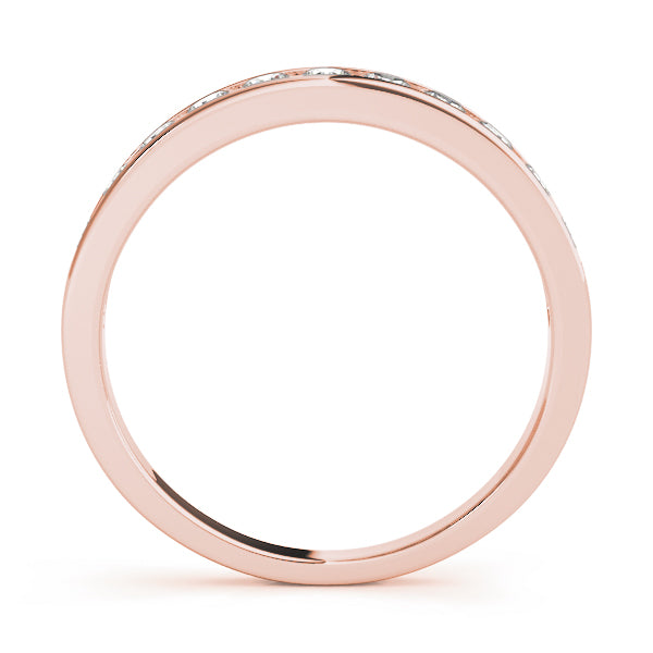 Channel Set Wedding Band