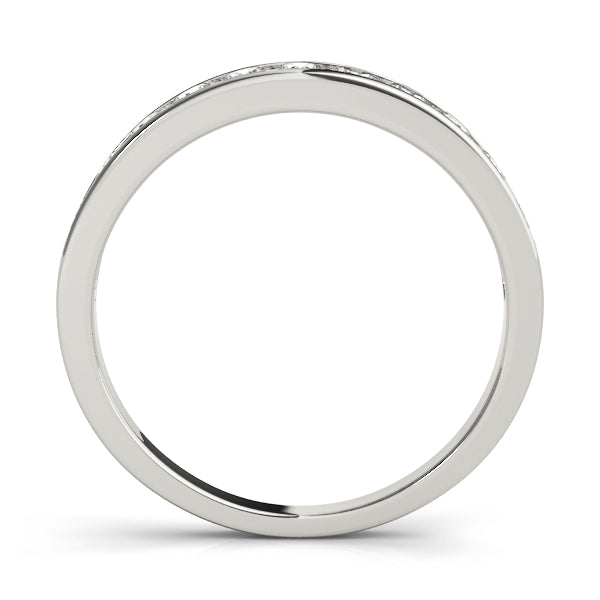 Channel Set Wedding Band