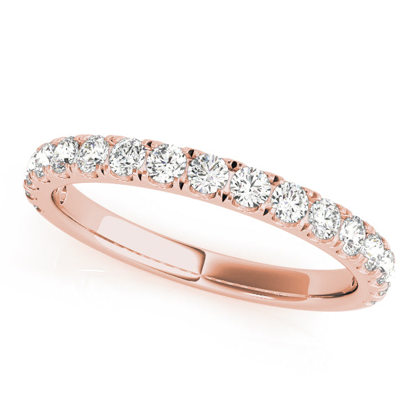 Straight Split Prong Wedding Band