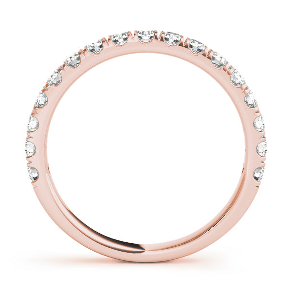 Straight Split Prong Wedding Band