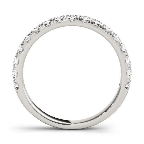 Straight Split Prong Wedding Band