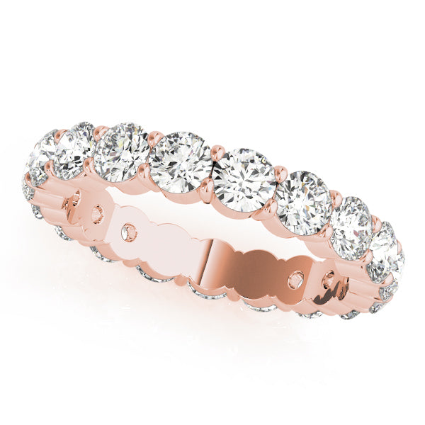Shared Prong Eternity Wedding Bands