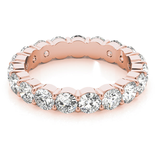 Shared Prong Eternity Wedding Bands