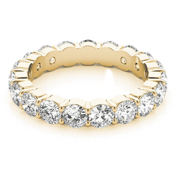 Shared Prong Eternity Wedding Bands
