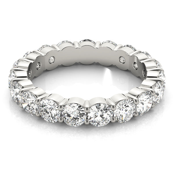 Shared Prong Eternity Wedding Bands
