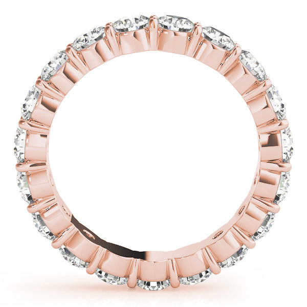 Shared Prong Eternity Wedding Bands