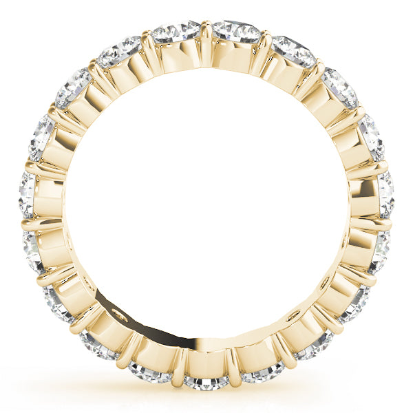 Shared Prong Eternity Wedding Bands