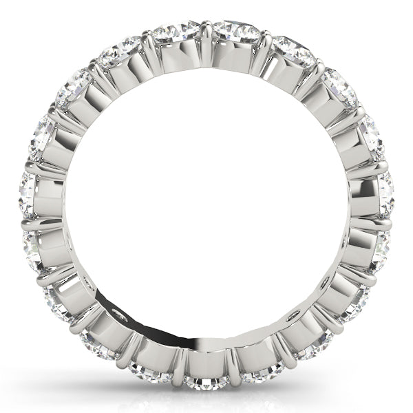 Shared Prong Eternity Wedding Bands