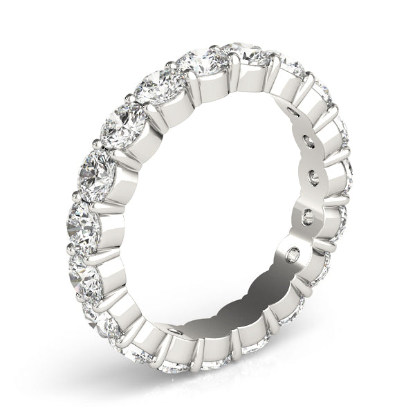 Shared Prong Eternity Wedding Bands