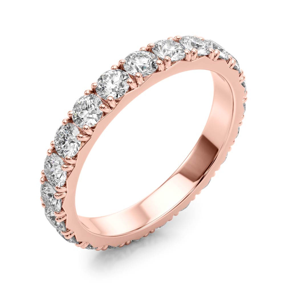 French-Cut Eternity Wedding Band