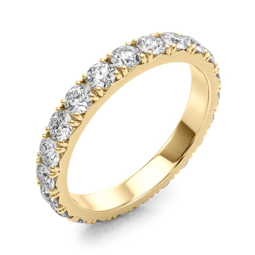 French-Cut Eternity Wedding Band