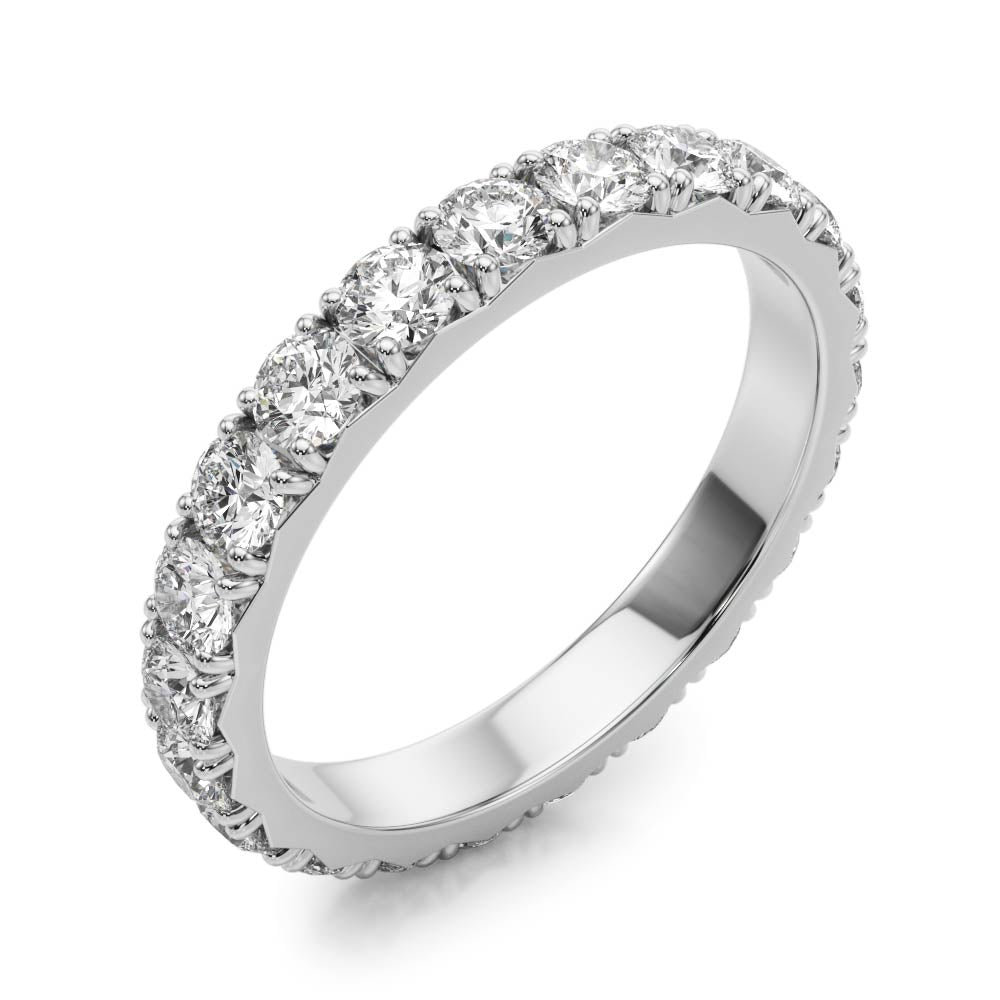 French-Cut Eternity Wedding Band
