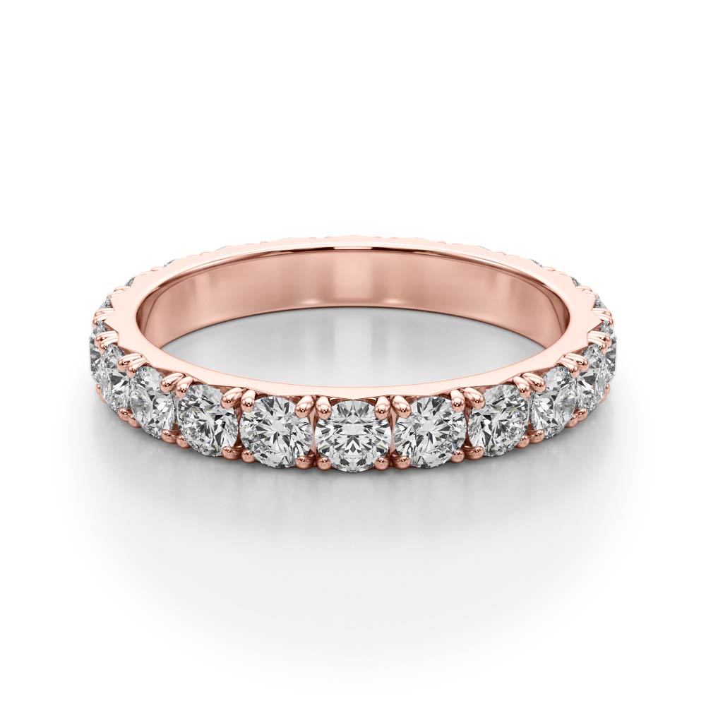 French-Cut Eternity Wedding Band