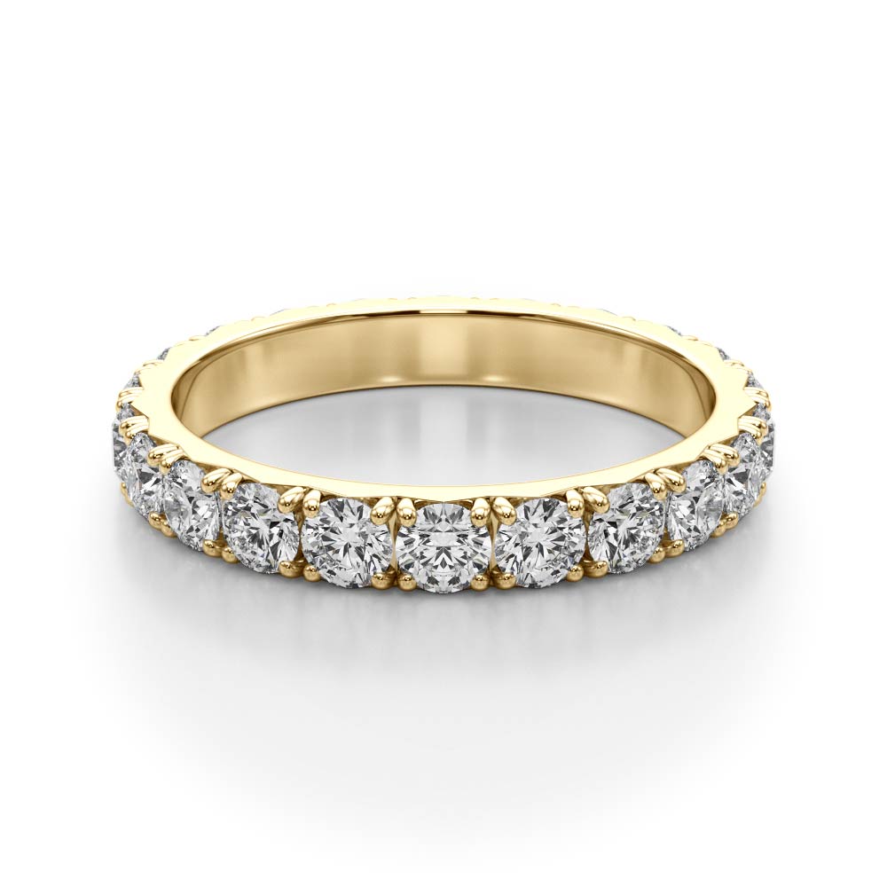 French-Cut Eternity Wedding Band